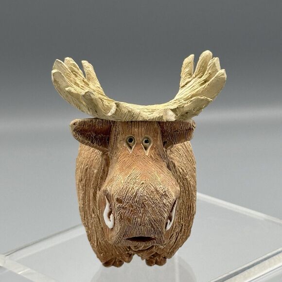 Vtg Artesania Rinconada Moose Figurine Uruguay Retired Wildlife 4" READ As is - Picture 2 of 15